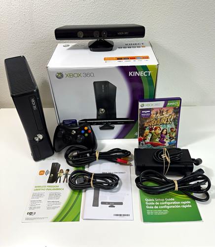 Xbox 360 slim 4gb kinect - 360, s